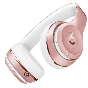 Beats solo rose gold headphones